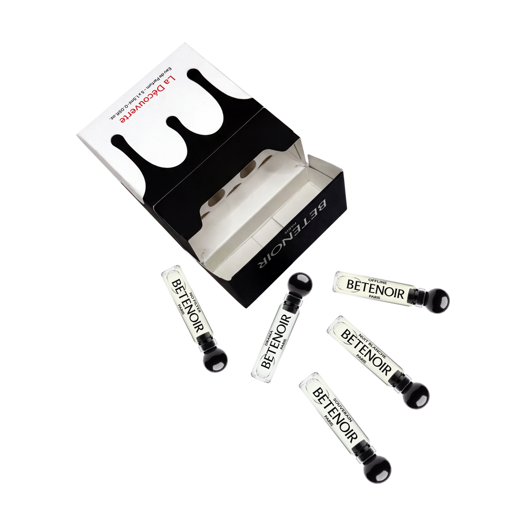LA DÉCOUVERTE – Coffret découverte 5 × 1,5 ml, ouvert